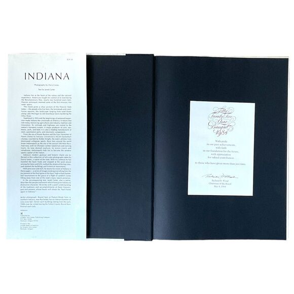 Indiana 1984 Eli Lilly Co 25th Banquet Coffee Book Carter Jared Jones Darryl - Picture 3 of 13
